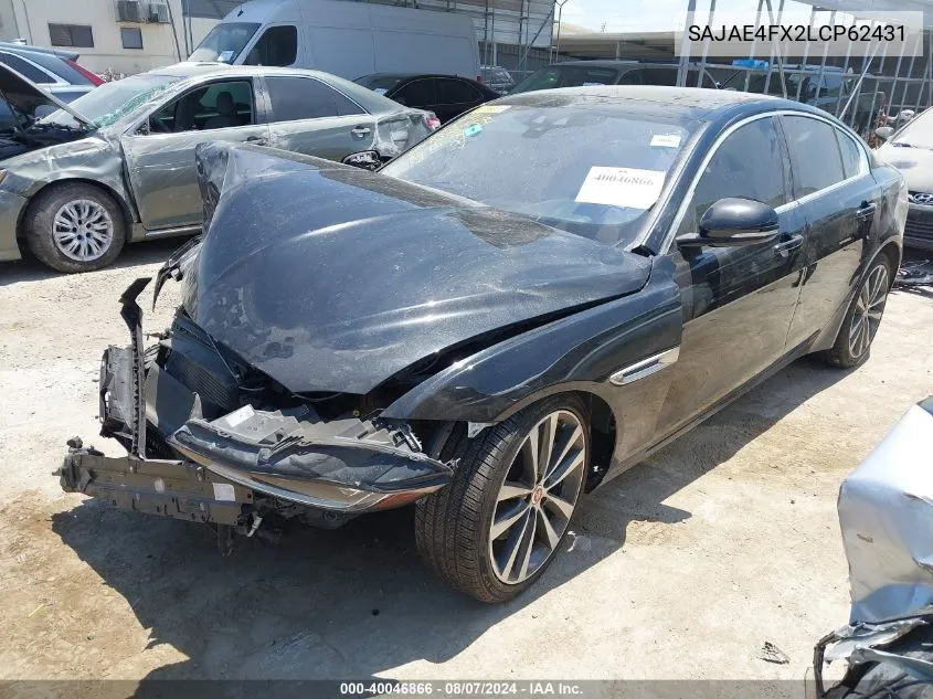 2020 Jaguar Xe S Rwd Automatic VIN: SAJAE4FX2LCP62431 Lot: 40046866