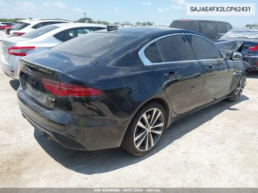 SAJAE4FX2LCP62431 2020 Jaguar Xe S Rwd Automatic