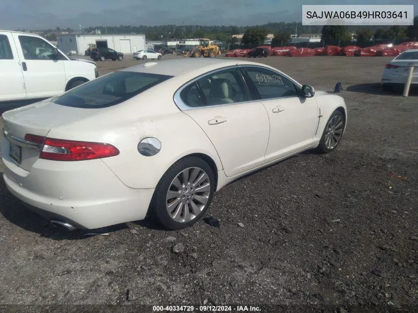 2009 Jaguar Xf Premium Luxury VIN: SAJWA06B49HR03641 Lot: 40334729