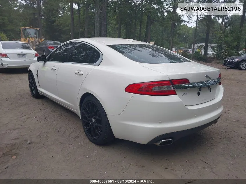 2010 Jaguar Xf Premium VIN: SAJWA0GB1ALR52196 Lot: 40337661