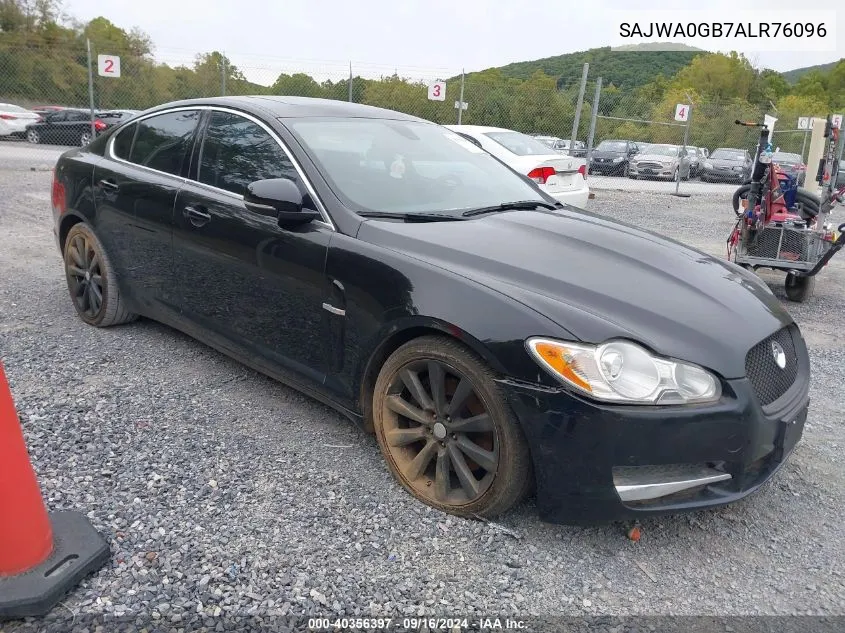 2010 Jaguar Xf Premium VIN: SAJWA0GB7ALR76096 Lot: 40356397