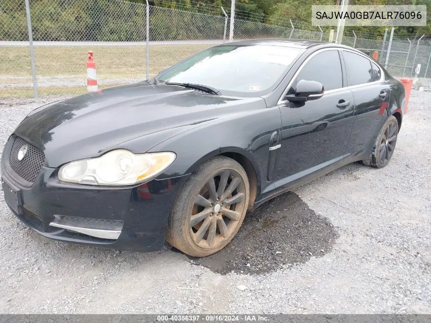 2010 Jaguar Xf Premium VIN: SAJWA0GB7ALR76096 Lot: 40356397