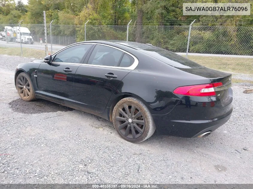 SAJWA0GB7ALR76096 2010 Jaguar Xf Premium