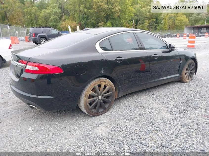 SAJWA0GB7ALR76096 2010 Jaguar Xf Premium