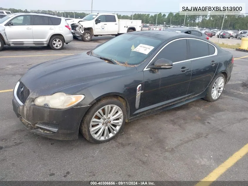 2011 Jaguar Xf VIN: SAJWA0FBXBLS13900 Lot: 40306656