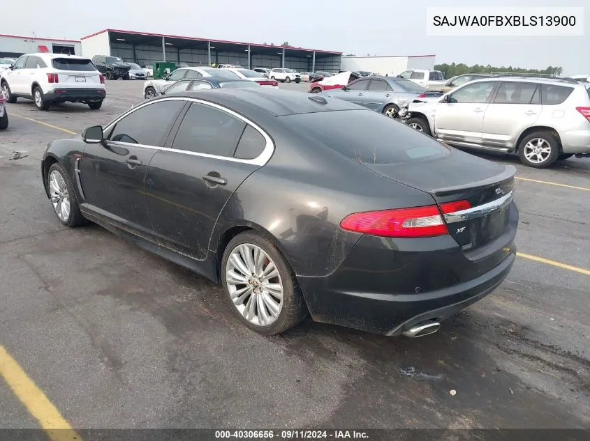 2011 Jaguar Xf VIN: SAJWA0FBXBLS13900 Lot: 40306656