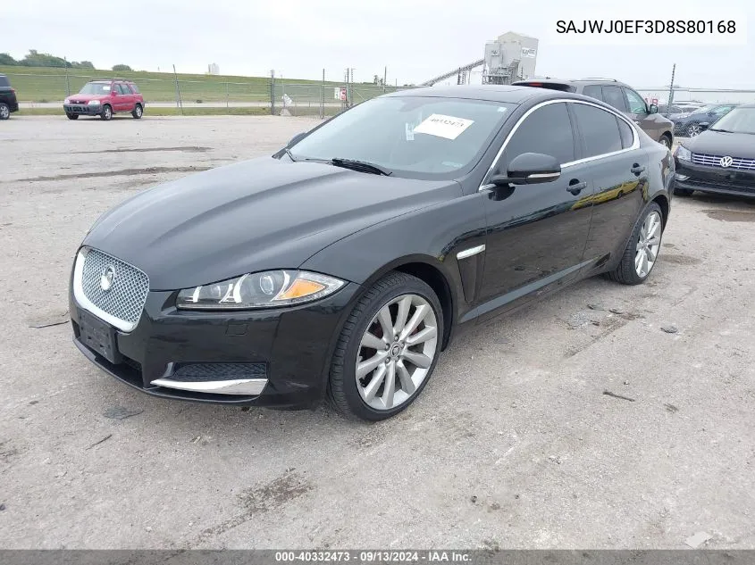 SAJWJ0EF3D8S80168 2013 Jaguar Xf