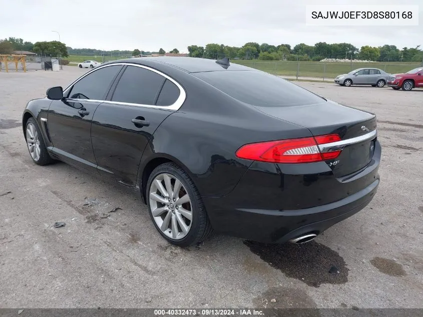 SAJWJ0EF3D8S80168 2013 Jaguar Xf