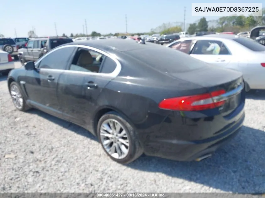 SAJWA0E70D8S67225 2013 Jaguar Xf