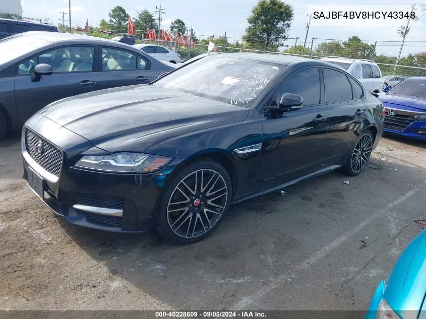 2017 Jaguar Xf R - Sport VIN: SAJBF4BV8HCY43348 Lot: 40228609