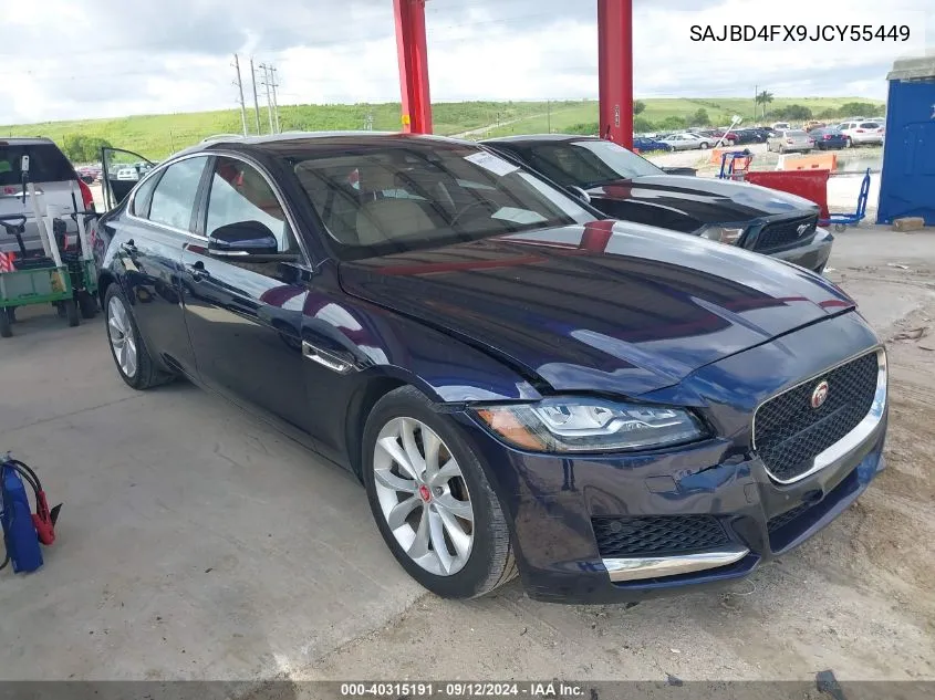 2018 Jaguar Xf 25T Premium VIN: SAJBD4FX9JCY55449 Lot: 40315191