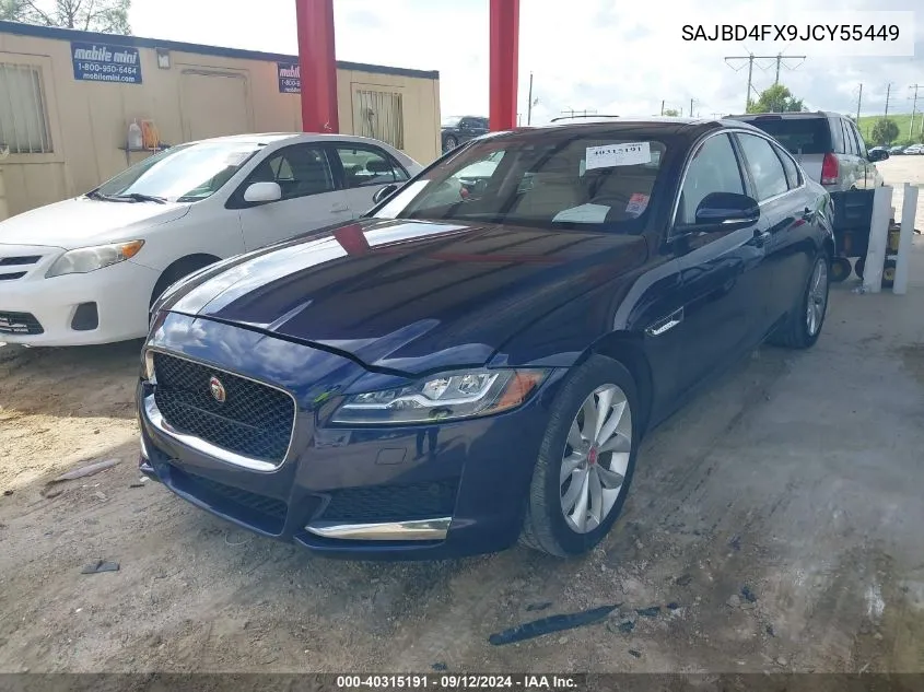 SAJBD4FX9JCY55449 2018 Jaguar Xf 25T Premium