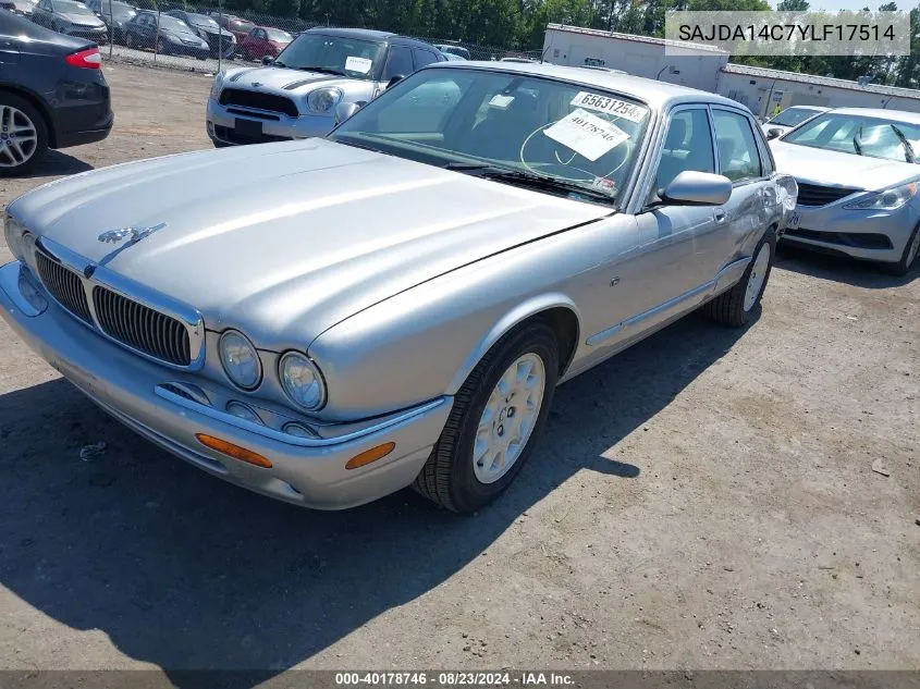 SAJDA14C7YLF17514 2000 Jaguar Xj8