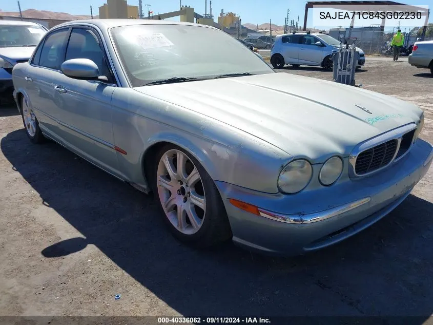 2004 Jaguar Xj Xj8 VIN: SAJEA71C84SG02230 Lot: 40336062