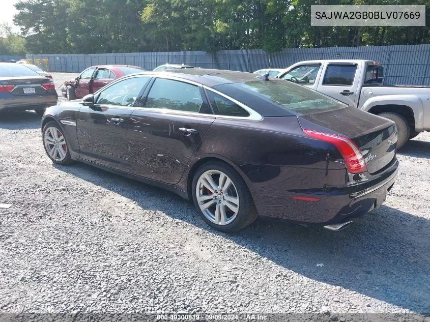 SAJWA2GB0BLV07669 2011 Jaguar Xj Xjl