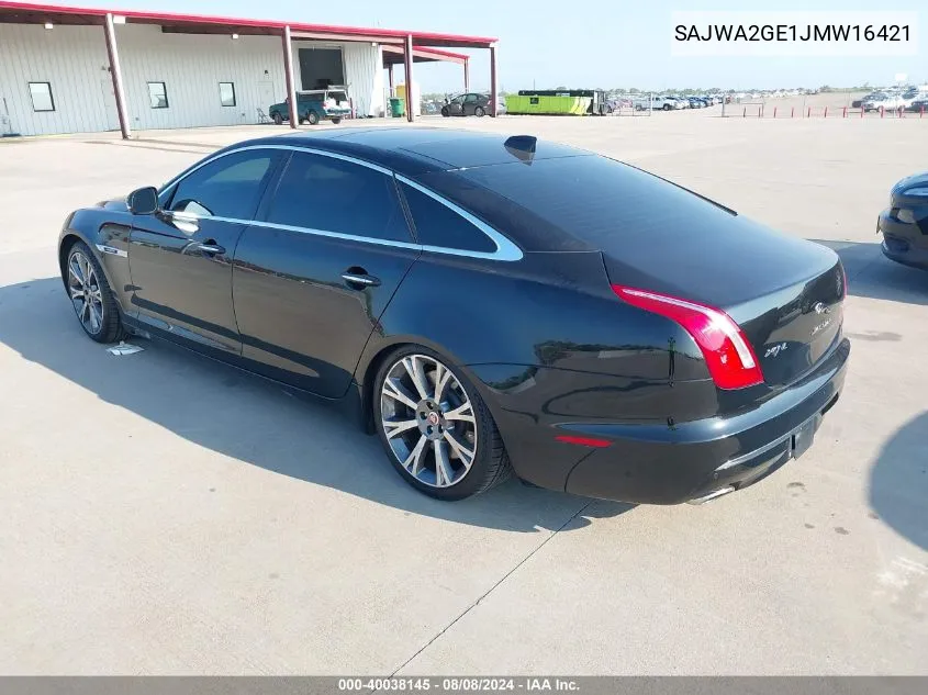 2018 Jaguar Xj Xjl Supercharged VIN: SAJWA2GE1JMW16421 Lot: 40038145