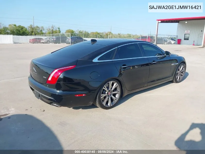 2018 Jaguar Xj Xjl Supercharged VIN: SAJWA2GE1JMW16421 Lot: 40038145