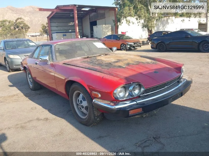 1986 Jaguar Xjs VIN: SAJNV5849GC129599 Lot: 40325953