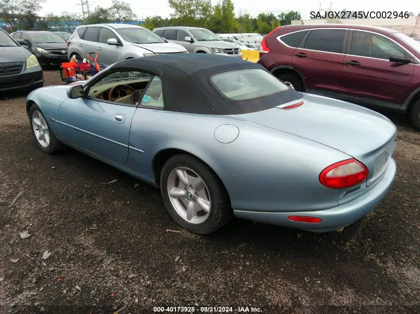 1997 Jaguar Xk8 VIN: SAJGX2745VC002946 Lot: 40173928