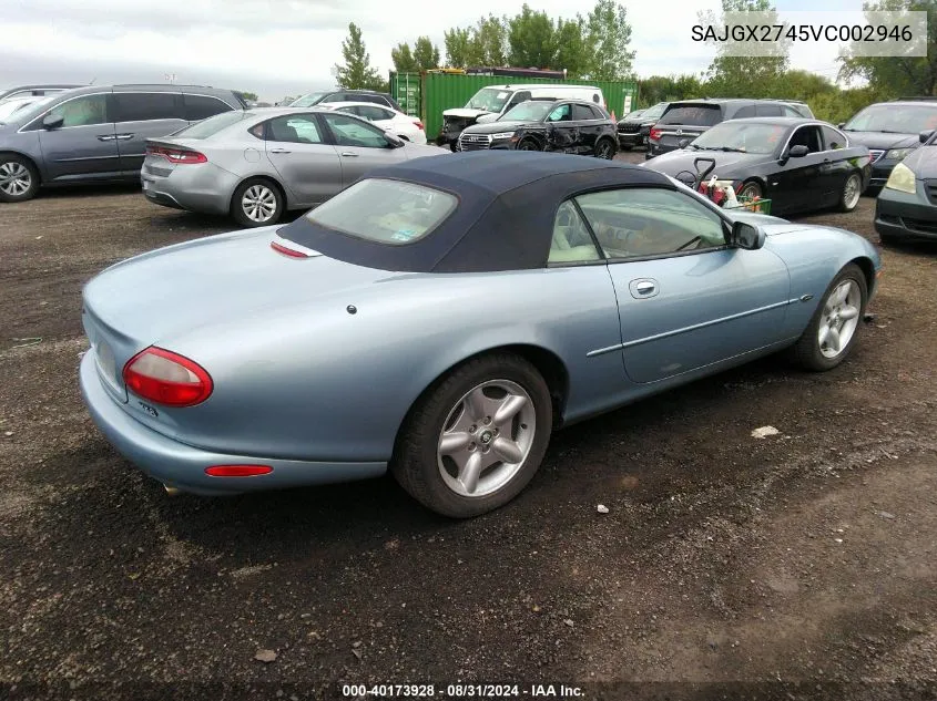 1997 Jaguar Xk8 VIN: SAJGX2745VC002946 Lot: 40173928