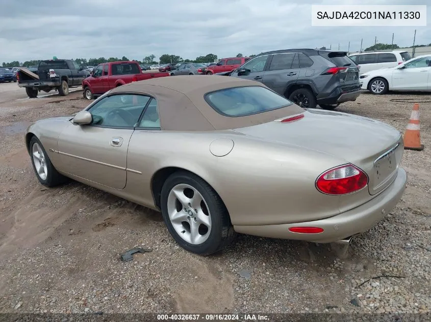 2001 Jaguar Xk8 VIN: SAJDA42C01NA11330 Lot: 40326637