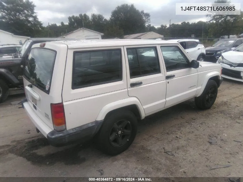 2001 Jeep Cherokee Sport VIN: 1J4FT48S71L606985 Lot: 40364872