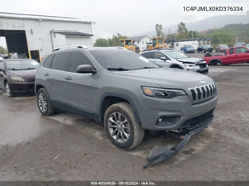 2019 Jeep Cherokee Latitude Plus VIN: 1C4PJMLX0KD376334 Lot: 40354026