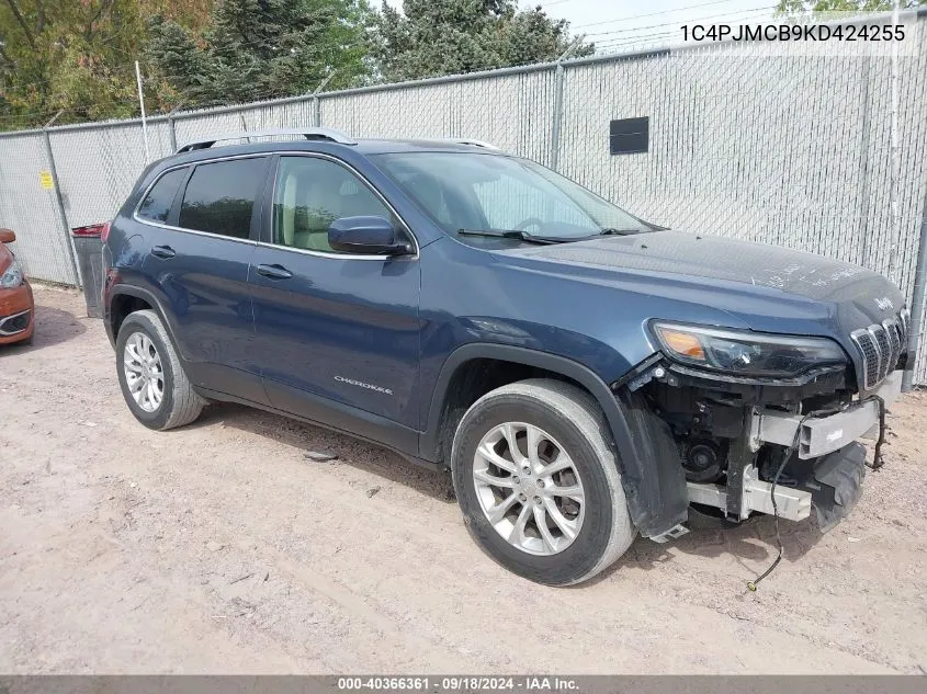 2019 Jeep Cherokee Latitude VIN: 1C4PJMCB9KD424255 Lot: 40366361