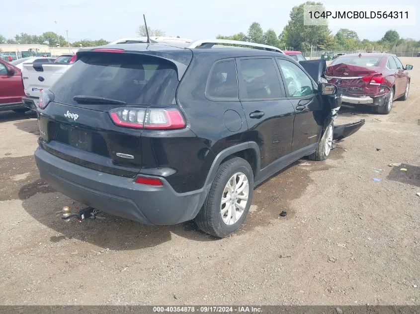 2020 Jeep Cherokee Latitude 4X4 VIN: 1C4PJMCB0LD564311 Lot: 40354878