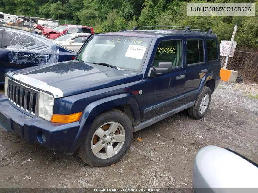 2006 Jeep Commander VIN: 1J8HG48N26C168566 Lot: 40143466