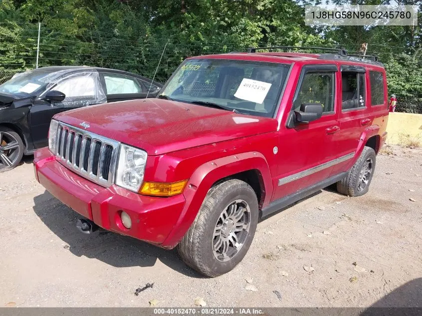 2006 Jeep Commander Limited VIN: 1J8HG58N96C245780 Lot: 40152470