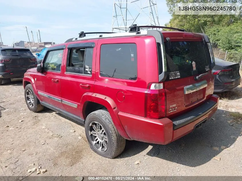 2006 Jeep Commander Limited VIN: 1J8HG58N96C245780 Lot: 40152470