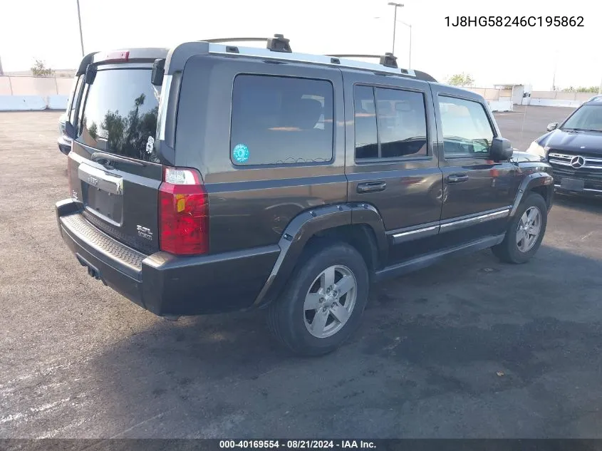 2006 Jeep Commander Limited VIN: 1J8HG58246C195862 Lot: 40169554