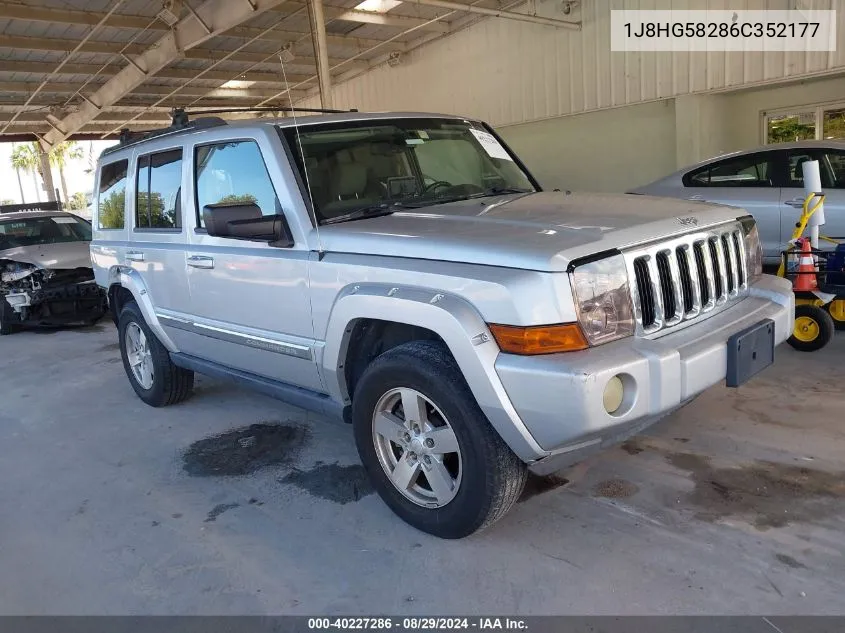 2006 Jeep Commander Limited VIN: 1J8HG58286C352177 Lot: 40227286