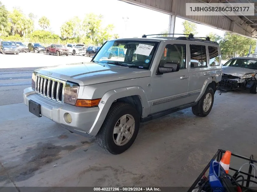 2006 Jeep Commander Limited VIN: 1J8HG58286C352177 Lot: 40227286