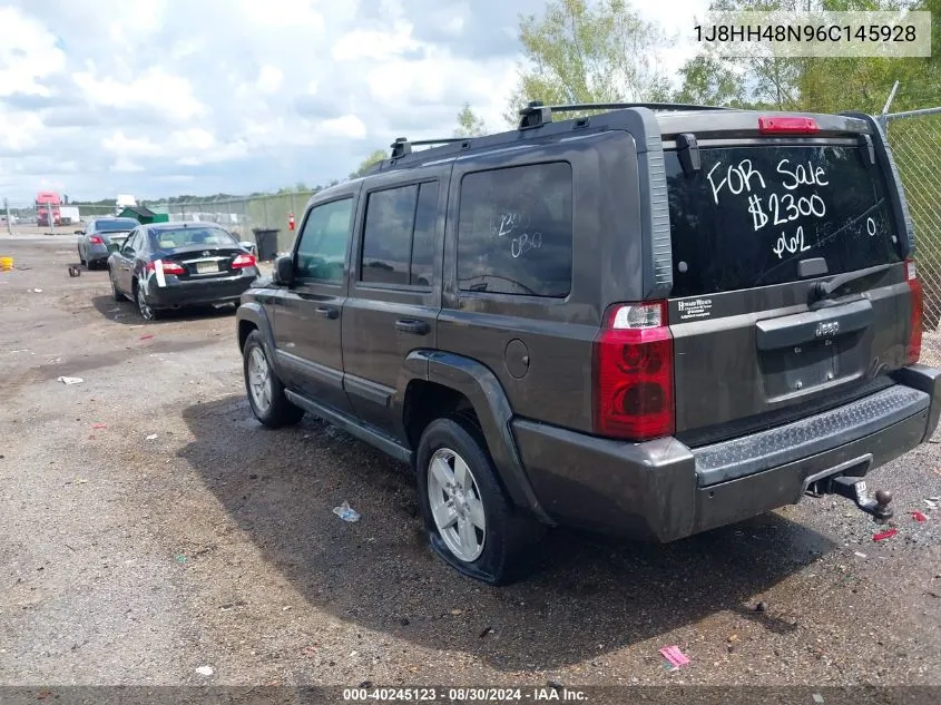 2006 Jeep Commander VIN: 1J8HH48N96C145928 Lot: 40245123