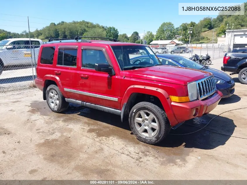 2006 Jeep Commander Limited VIN: 1J8HG58NX6C252088 Lot: 40281101