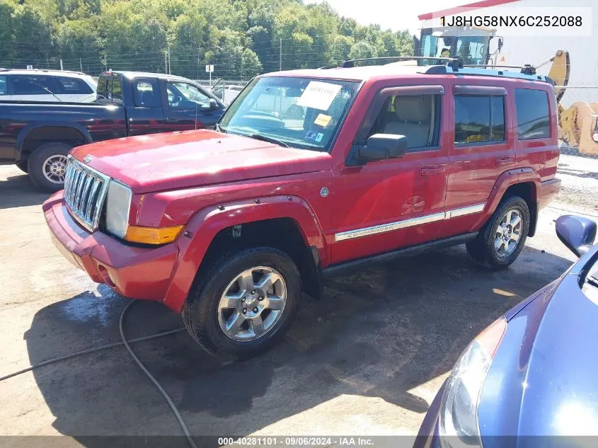 2006 Jeep Commander Limited VIN: 1J8HG58NX6C252088 Lot: 40281101