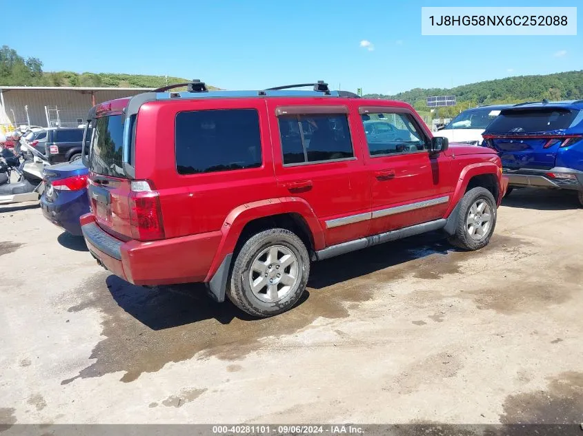 2006 Jeep Commander Limited VIN: 1J8HG58NX6C252088 Lot: 40281101