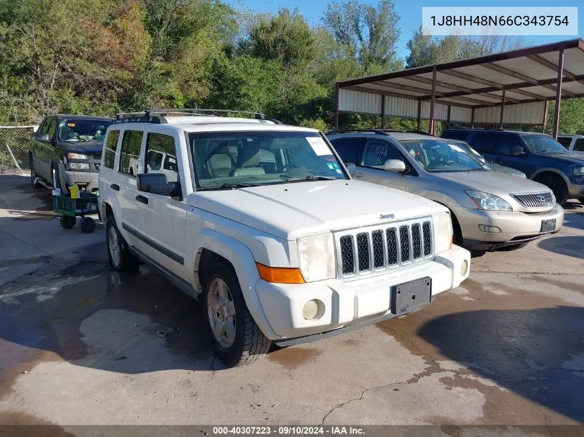 1J8HH48N66C343754 2006 Jeep Commander