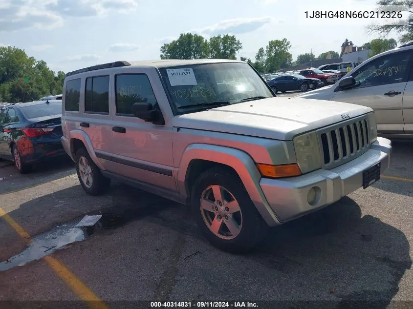 2006 Jeep Commander VIN: 1J8HG48N66C212326 Lot: 40314831