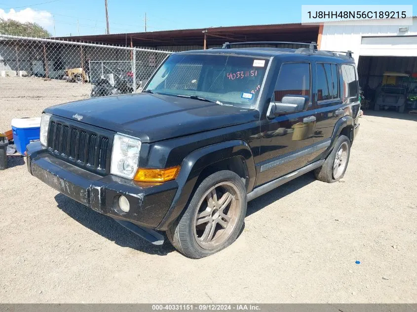 2006 Jeep Commander VIN: 1J8HH48N56C189215 Lot: 40331151