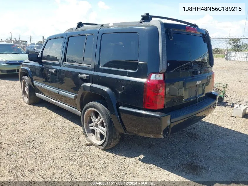 2006 Jeep Commander VIN: 1J8HH48N56C189215 Lot: 40331151