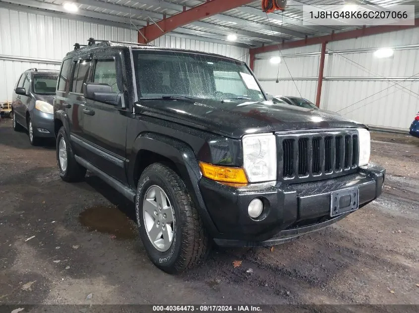 2006 Jeep Commander VIN: 1J8HG48K66C207066 Lot: 40364473