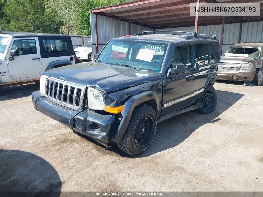 2007 Jeep Commander Sport VIN: 1J8HH48K67C534193 Lot: 40238671