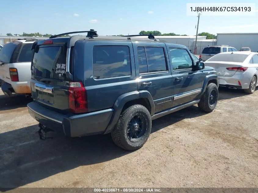 2007 Jeep Commander Sport VIN: 1J8HH48K67C534193 Lot: 40238671