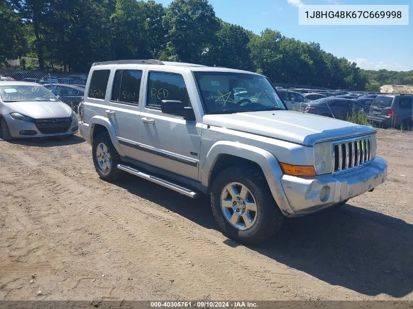 2007 Jeep Commander Sport VIN: 1J8HG48K67C669998 Lot: 40305761