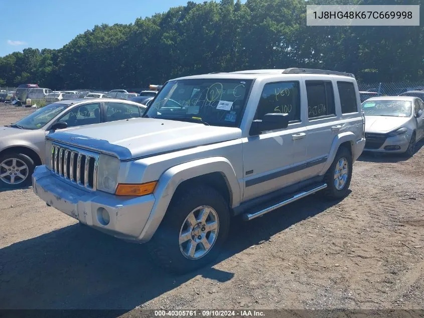 2007 Jeep Commander Sport VIN: 1J8HG48K67C669998 Lot: 40305761