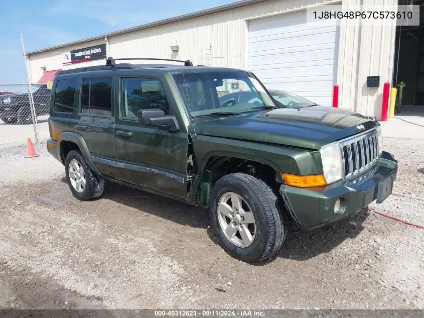 2007 Jeep Commander Sport VIN: 1J8HG48P67C573610 Lot: 40312623