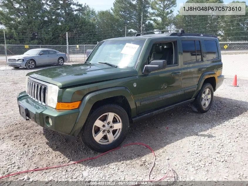 2007 Jeep Commander Sport VIN: 1J8HG48P67C573610 Lot: 40312623